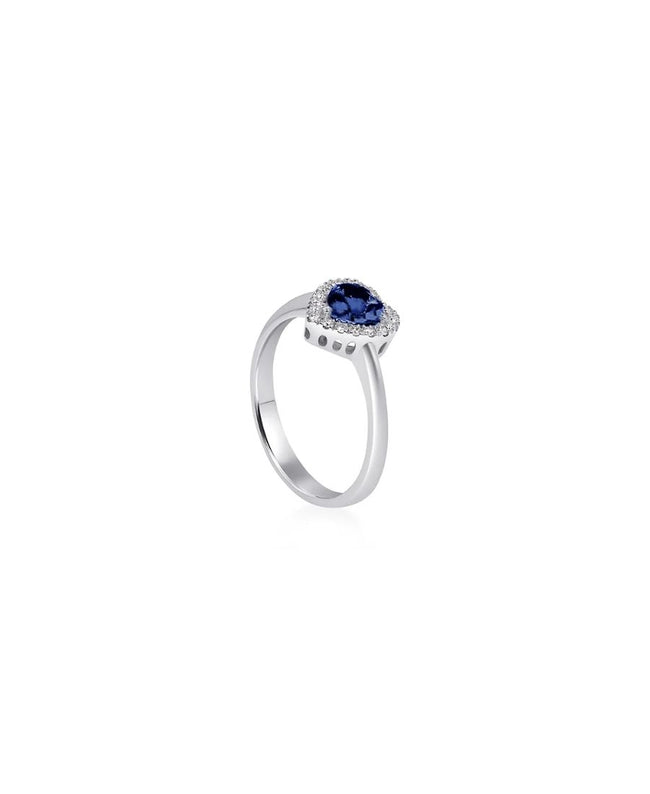 Freelight Anello con Zaffiro e Diamanti