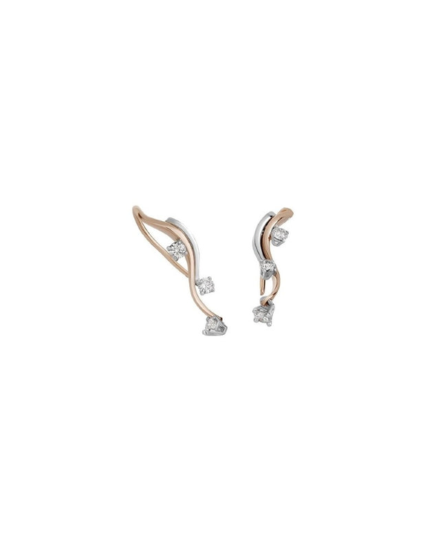 Lux Orecchini oro bianco e rosegold