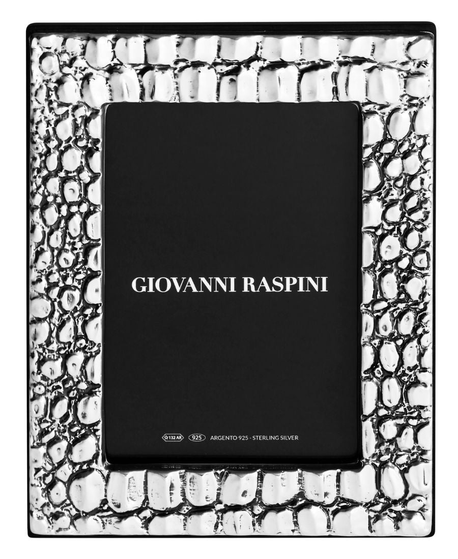 Giovanni Raspini Cornice Argento Coccodrillo Media