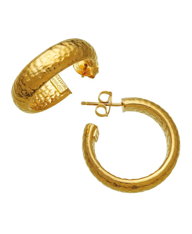 Giovanni Raspini Orecchini Moon Rock Piccoli Dorati