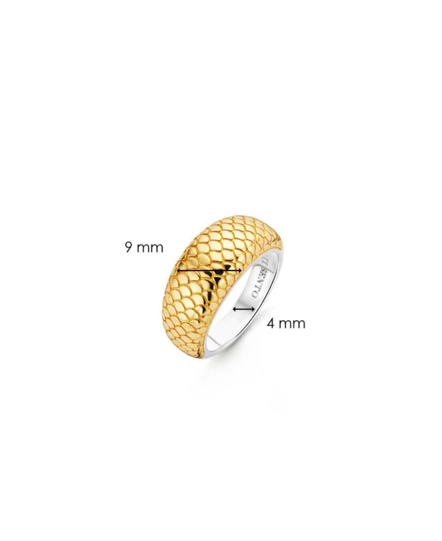 Ti Sento Milano Anello Fascia Bicolor