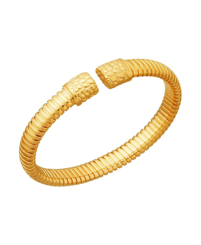 Giovanni Raspini Bracciale Tubogas Croco Piccolo Dorato