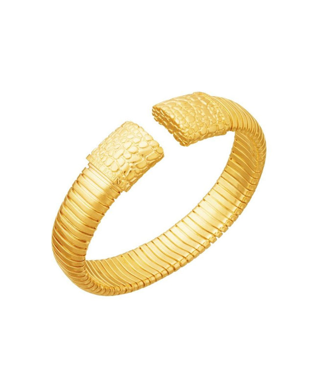 Giovanni Raspini Bracciale Tubogas Croco Dorato