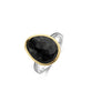 Ti Sento Milano Anello Bicolor Con Pietra Nera