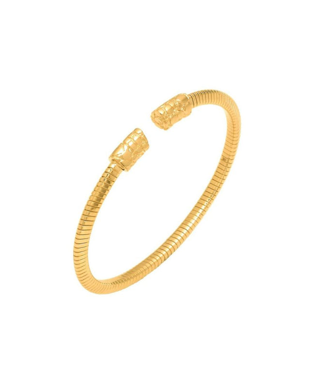 Giovanni Raspini Bracciale Tubogas Croco Piccolo Dorato