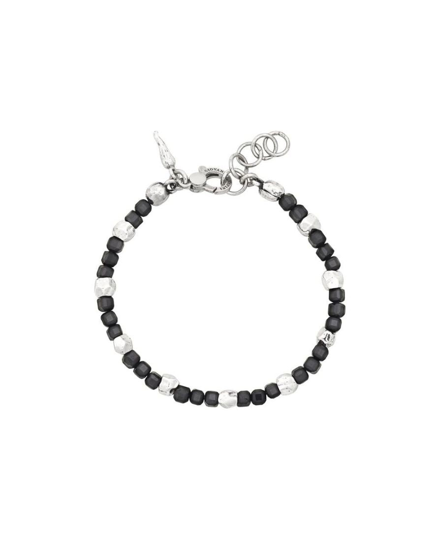 Giovanni Raspini Bracciale Spinello Nero Dadi