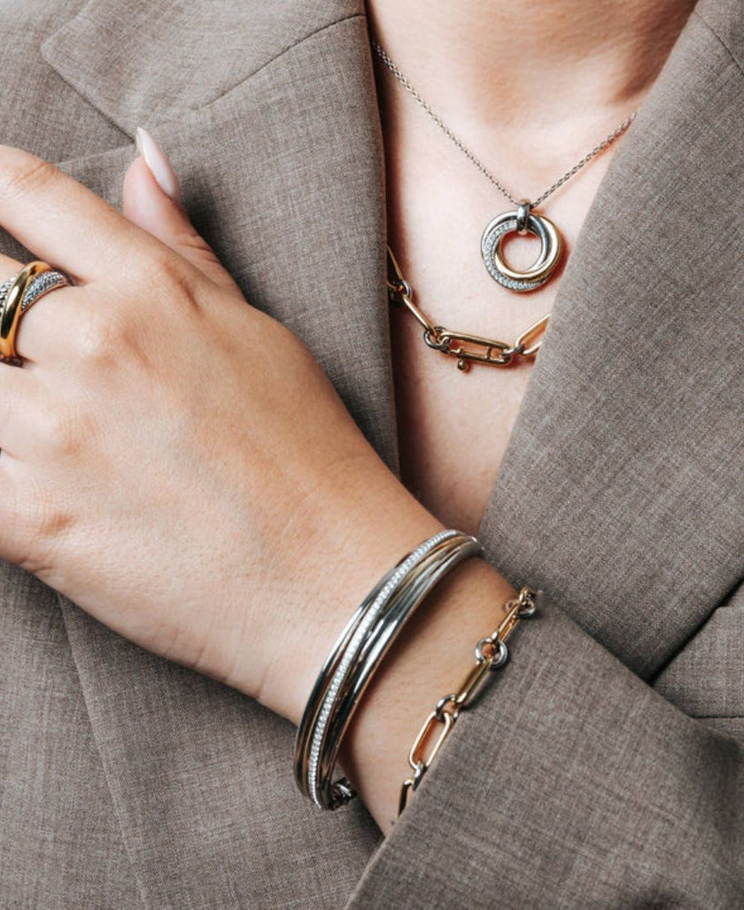 Ti Sento Milano Bracciale Catena Bicolore