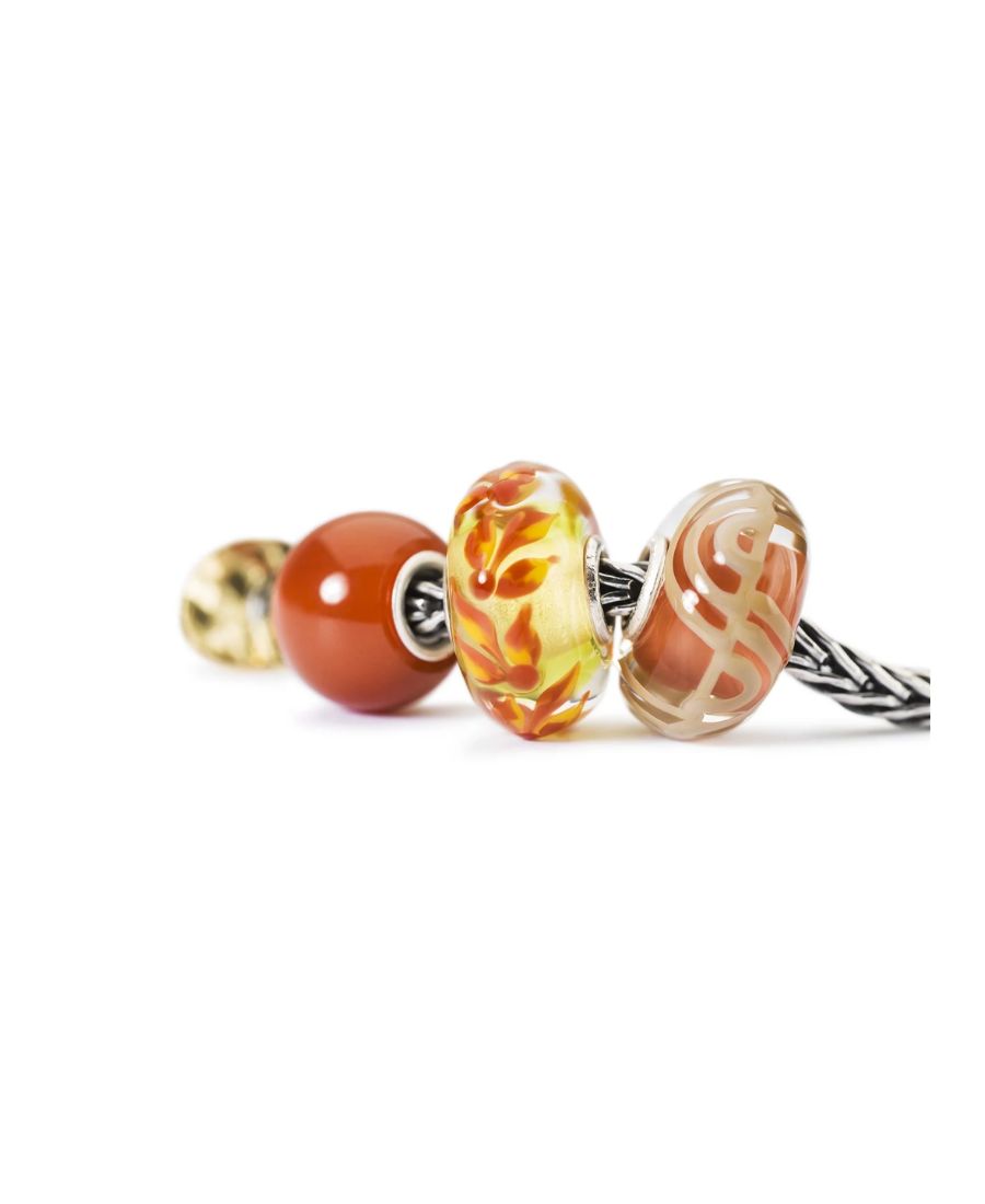 Trollbeads Onice Rosso Rotondo