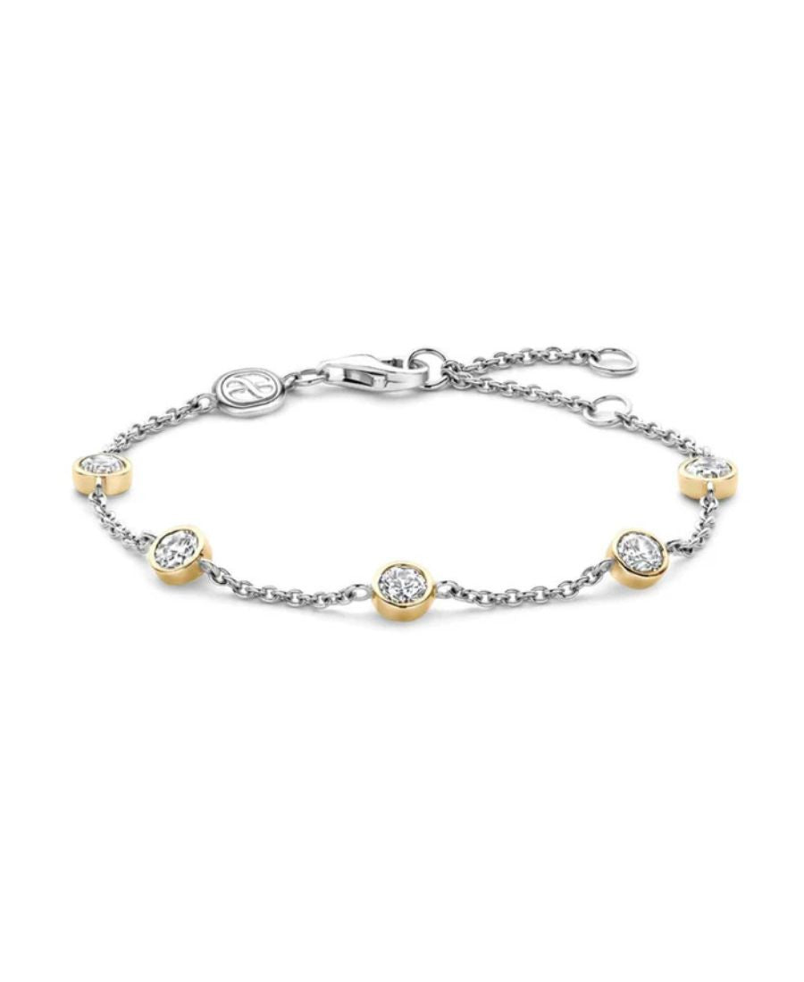 Ti Sento Milano Bracciale Bicolor Catena Sottile