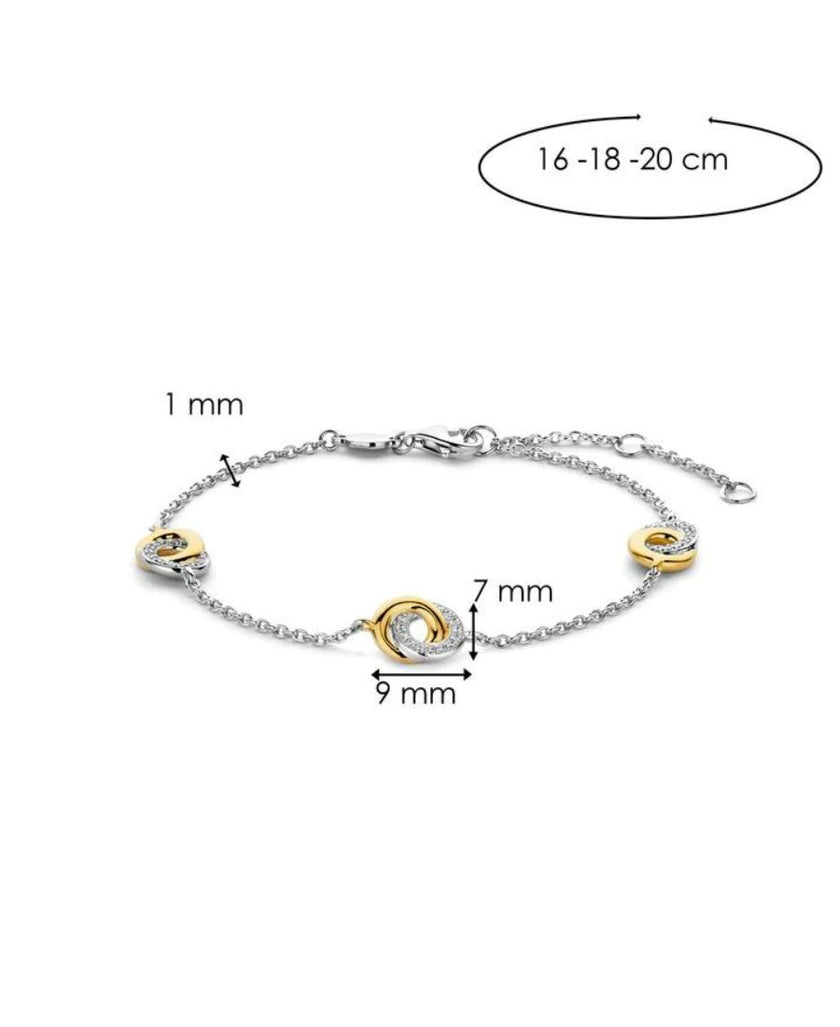 Ti Sento Milano Bracciale Infinito Bicolor