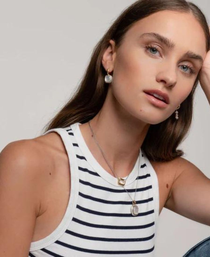 Ti Sento Milano Collana Con Ciondolo Madreperla Grande