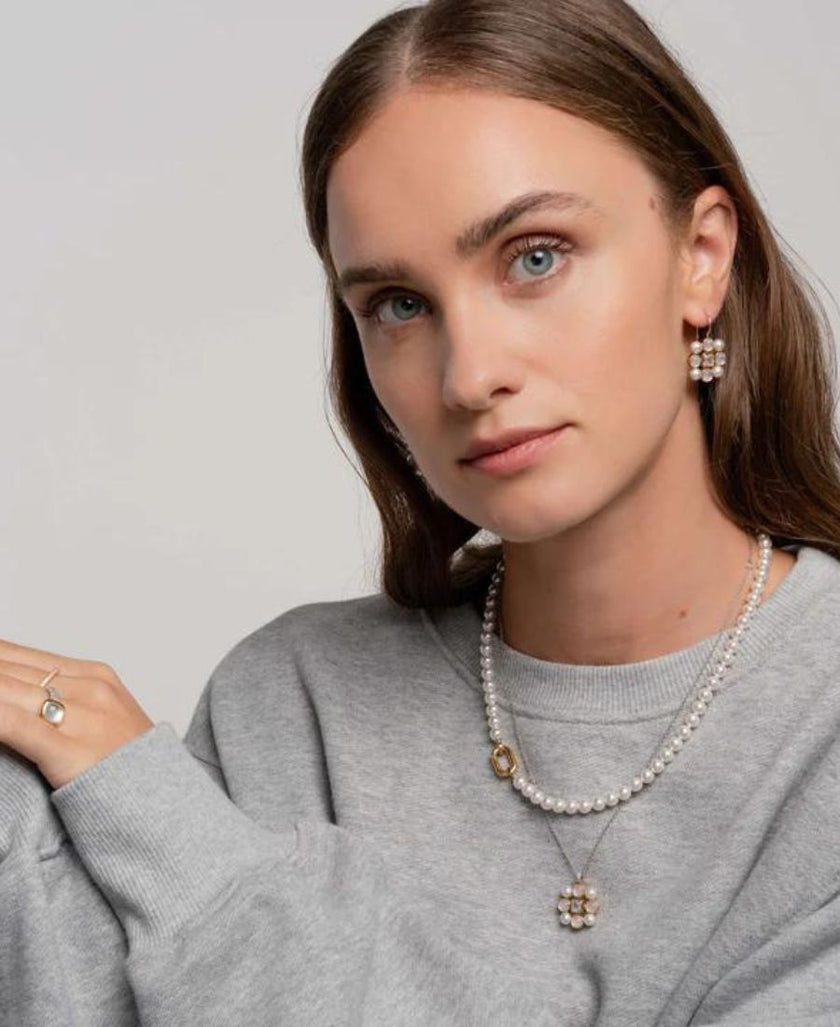 Ti Sento Milano Orecchini  Perle e Zirconi