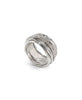 Filodellavita Anello Classic 13 Fili in Argento e 16 Diamanti Bianchi