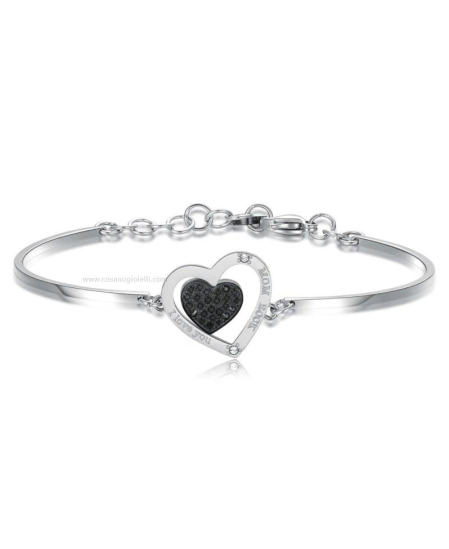 Brosway Bracciale Chakra Semirigido Cuore Doppio