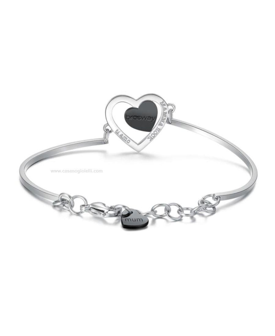 Brosway Bracciale Chakra Semirigido Cuore Doppio
