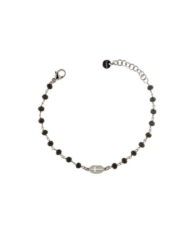 Rue Des Mille Bracciale Unisex con Croce Tangle