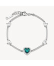 Brosway Bracciale Argento Fancy Cuore Verde