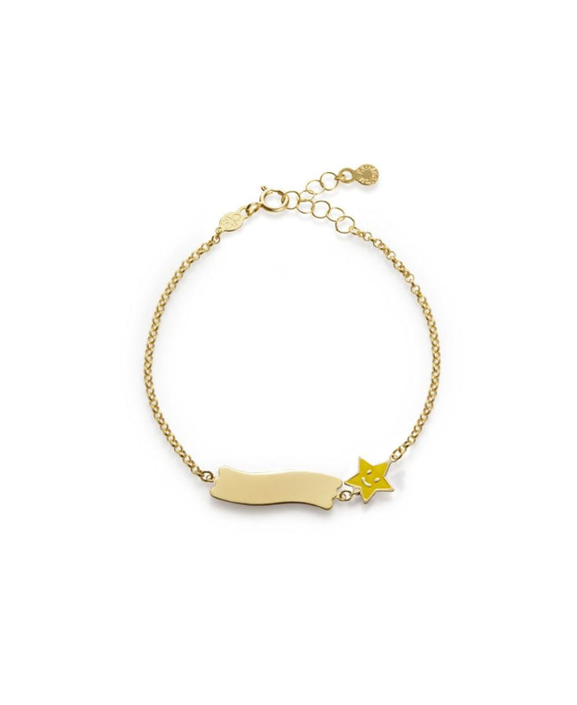 LeBebè Bracciale Fortuna con Stella e Targhetta