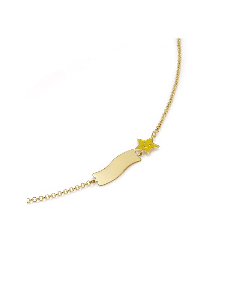 LeBebè Bracciale Fortuna con Stella e Targhetta