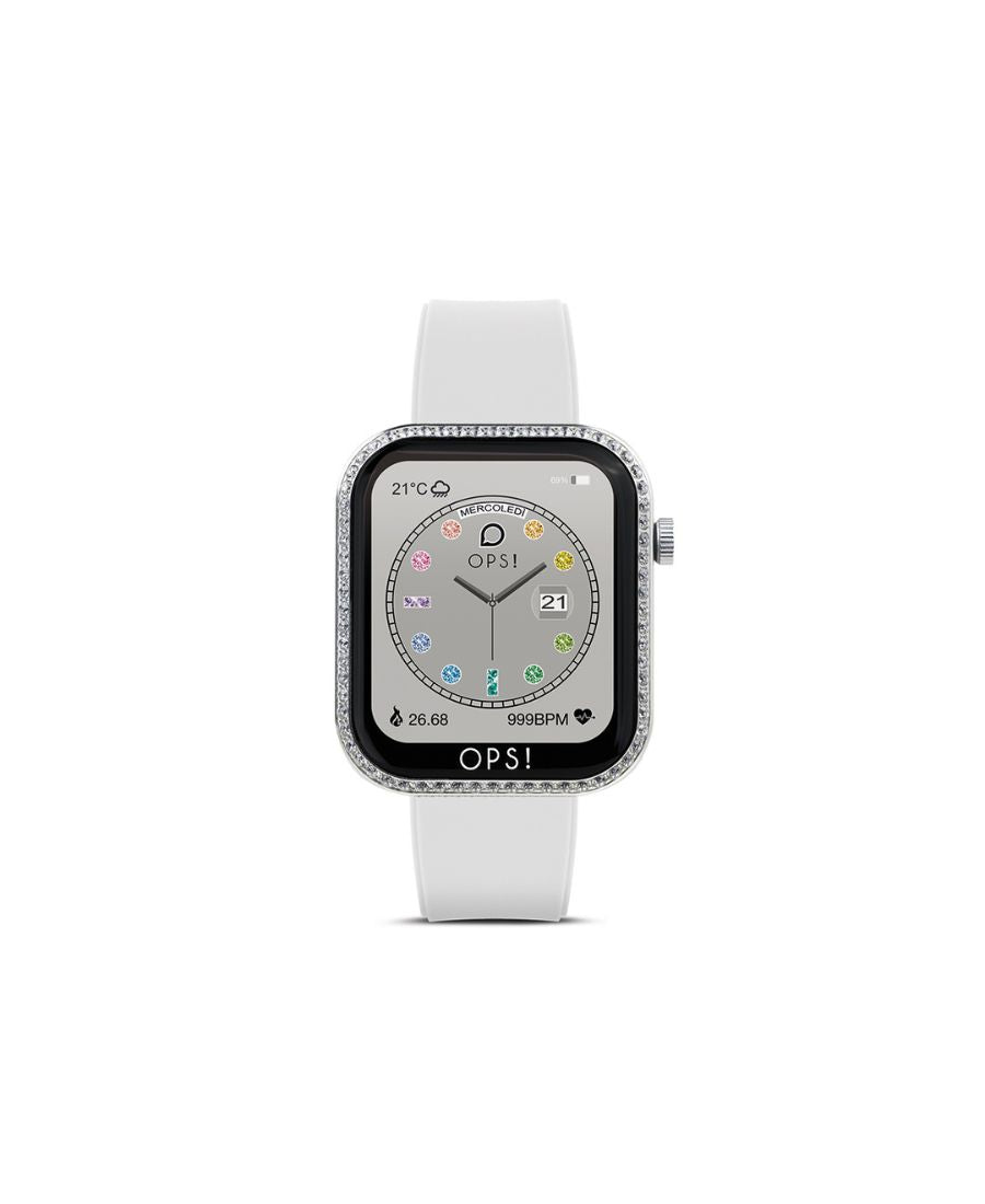 Ops!Smart Watch Call Love Diamands Bianco