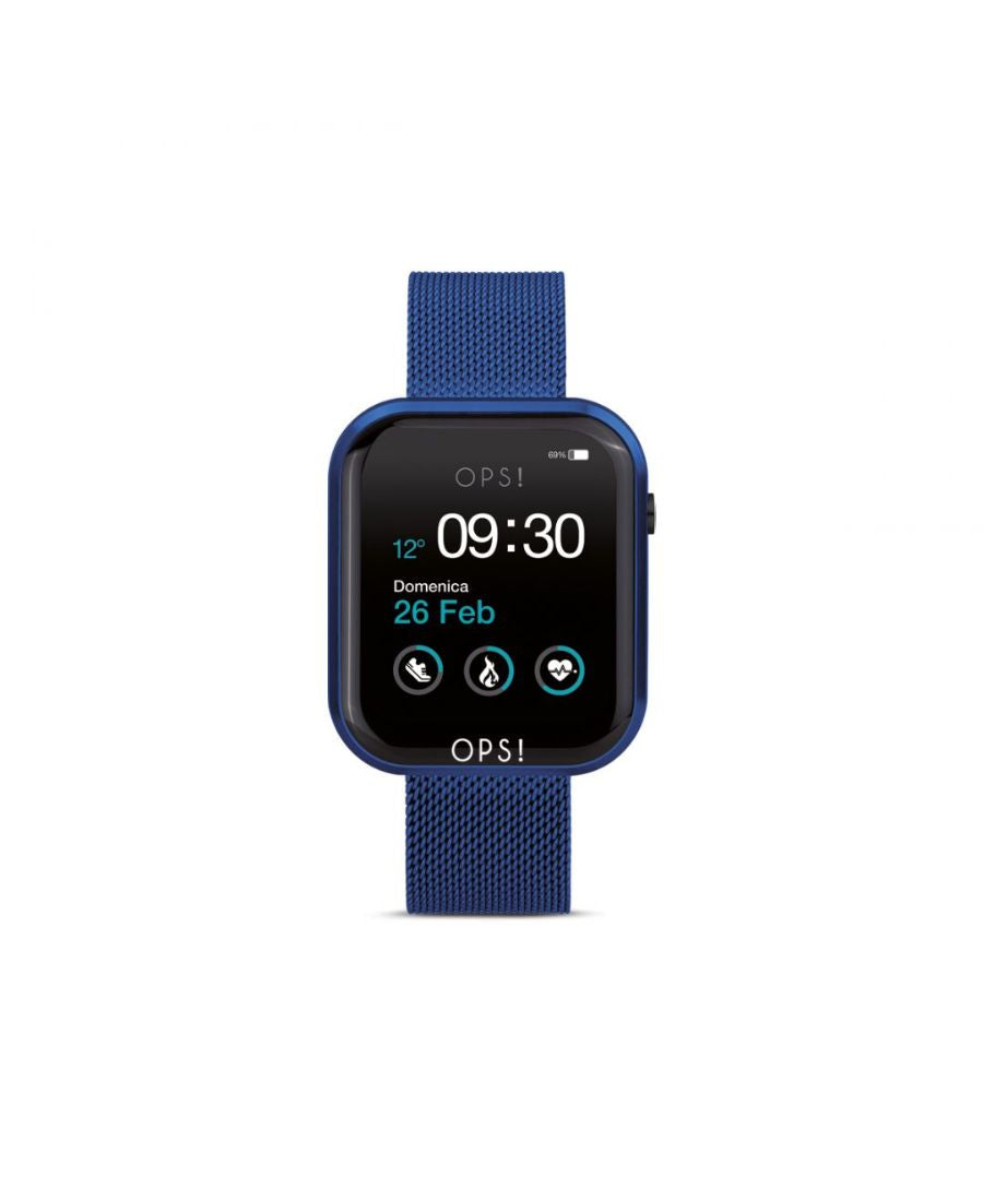Ops!Smart Watch Call Acciaio Azzurro