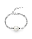 Miluna Bracciale in Argento e Perla Barocca