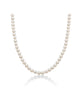 Miluna Collana Filo di Perle In Oro Bianco