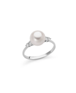Miluna Anello con Perla e Diamanti