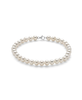 Miluna Bracciale di Perle in Oro Bianco 6,5-7