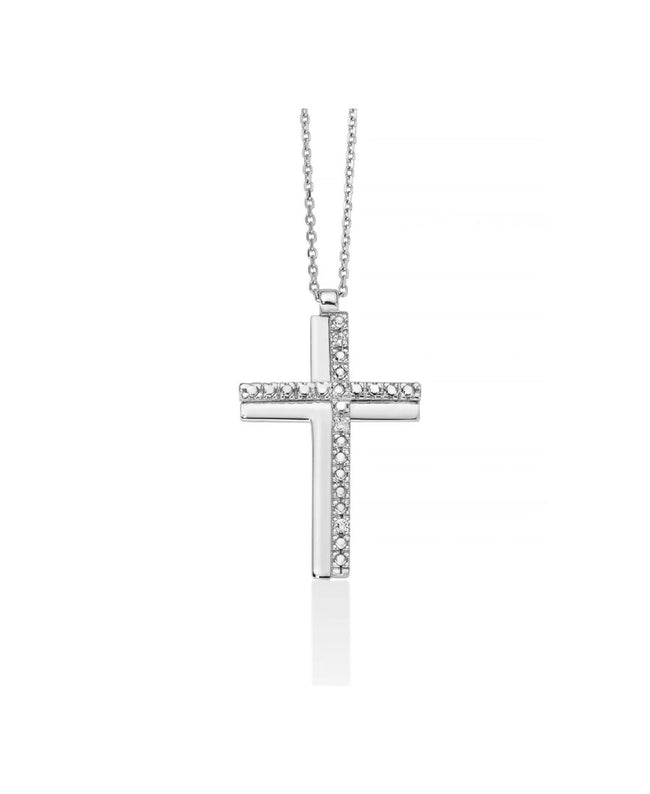 Miluna Collana Croce di Diamanti
