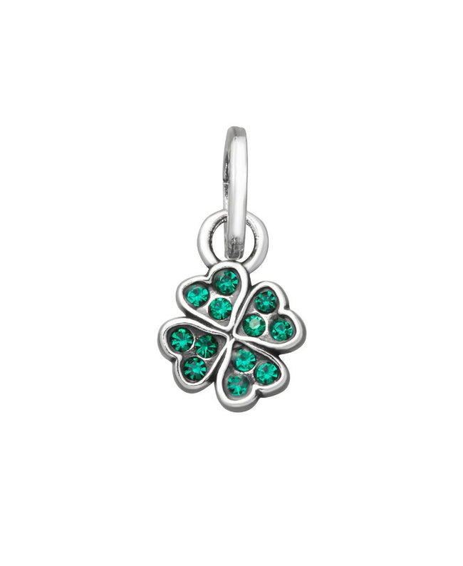 Giovanni Raspini Mini Charm Quadrifoglio Crystal Verde