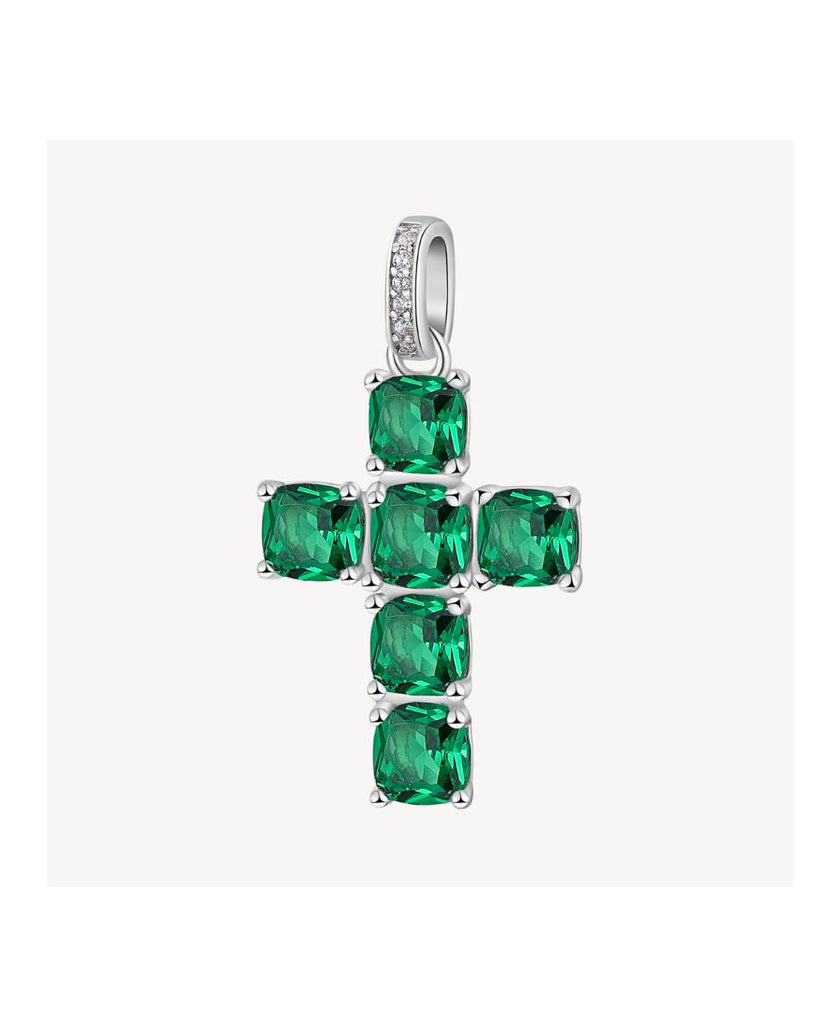 Brosway Collana Fancy Croce Emerald Grande