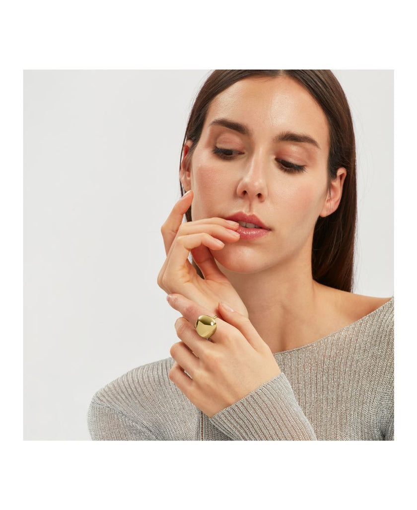 Breil Anello Dorato BUBBLE