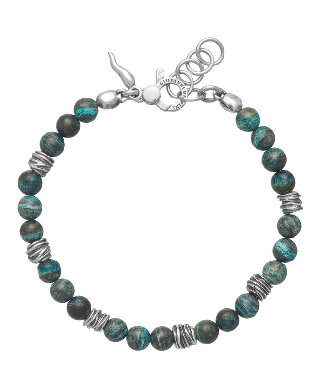 Giovanni Raspini Uomo Bracciale Tango Diaspro Verde