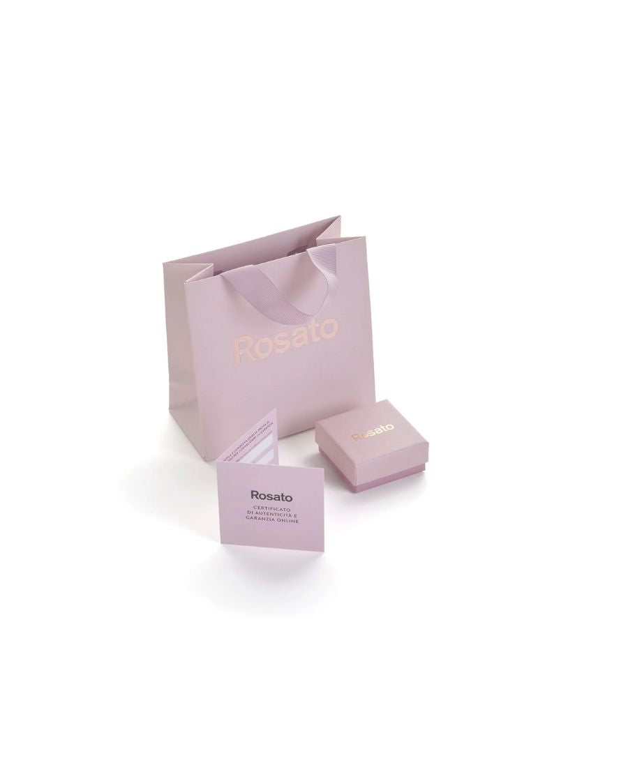 Rosato Orecchini Lobo Cuore Allegra Bianco