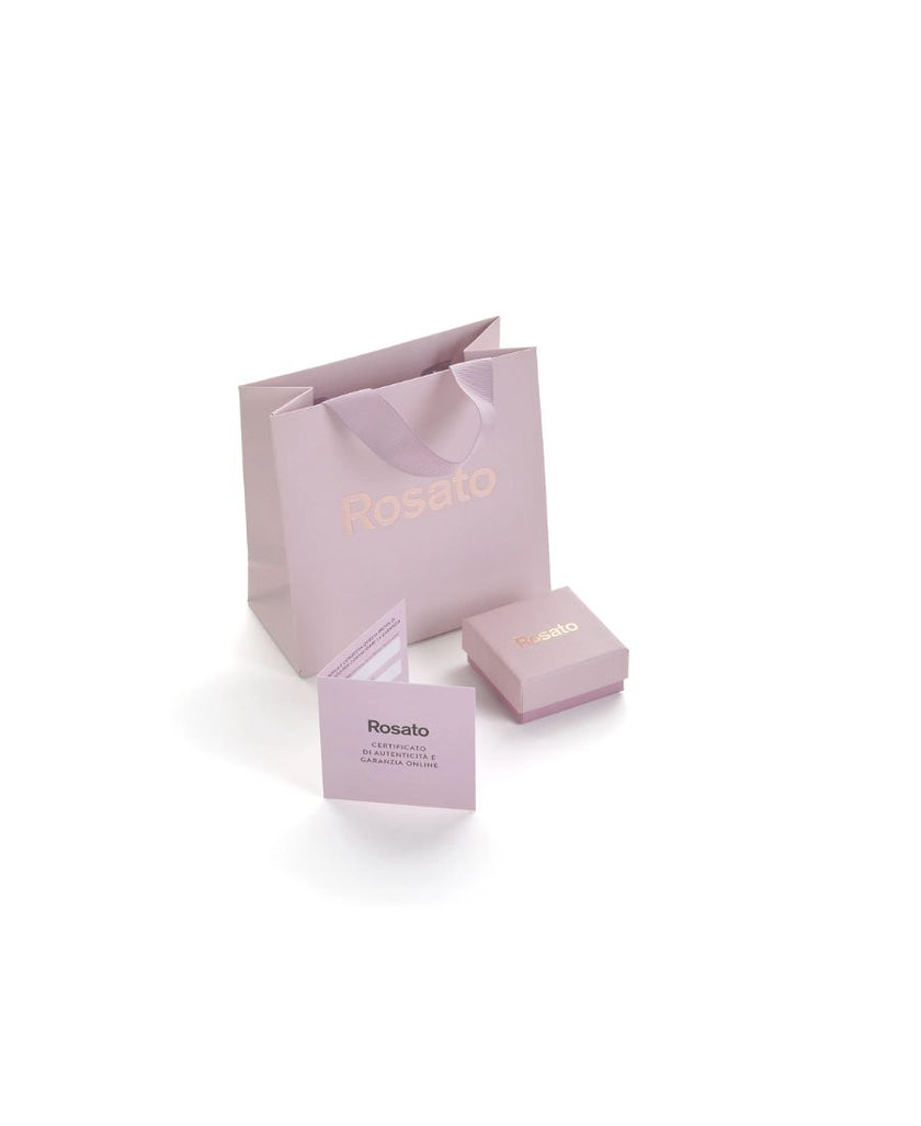 Rosato Orecchini Lobo Cuore Allegra Bianco
