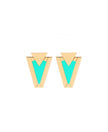 VALENTINA FERRAGNI Orecchini Rhea Aqua Green
