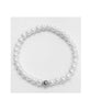 Miluna Bracciale di Perle con Boule in Argento