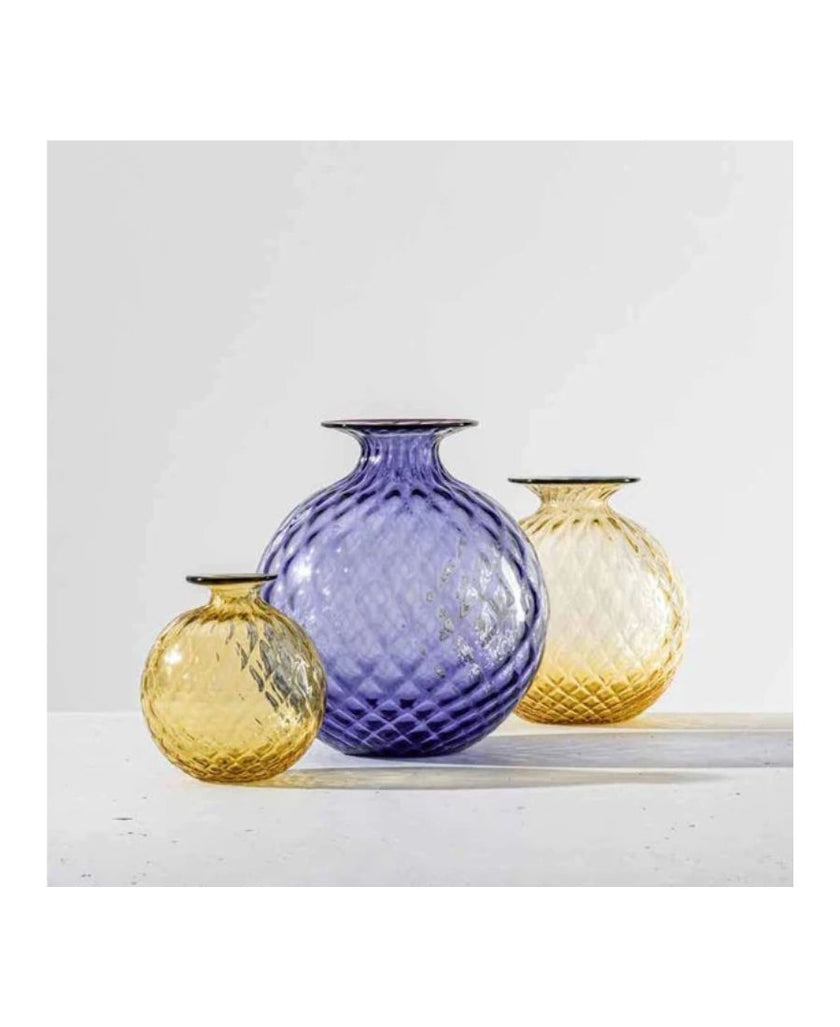 Venini Vaso Monofiore Balloton Ambra Medium