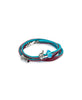 Trollbeads Bracciale Base Cuoio Turchese/Borgogna