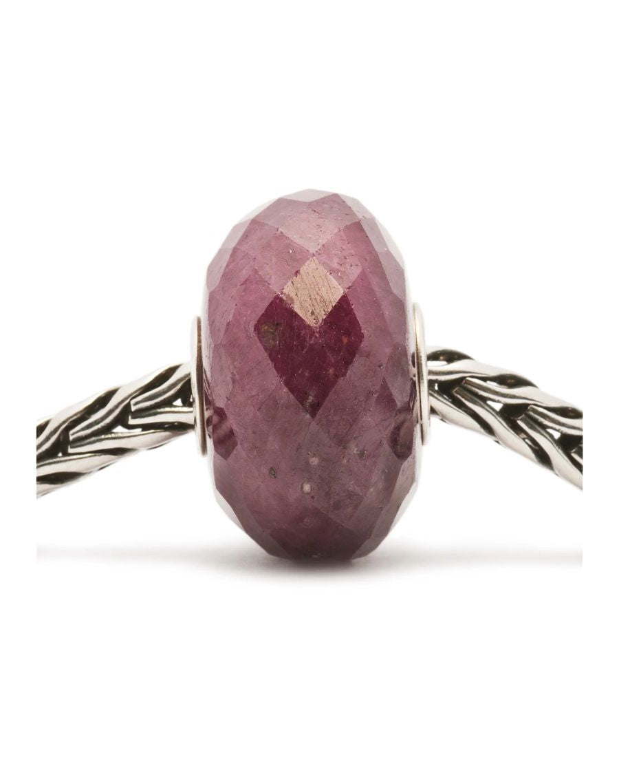 Trollbeads Rubino Dal Cuore Argento