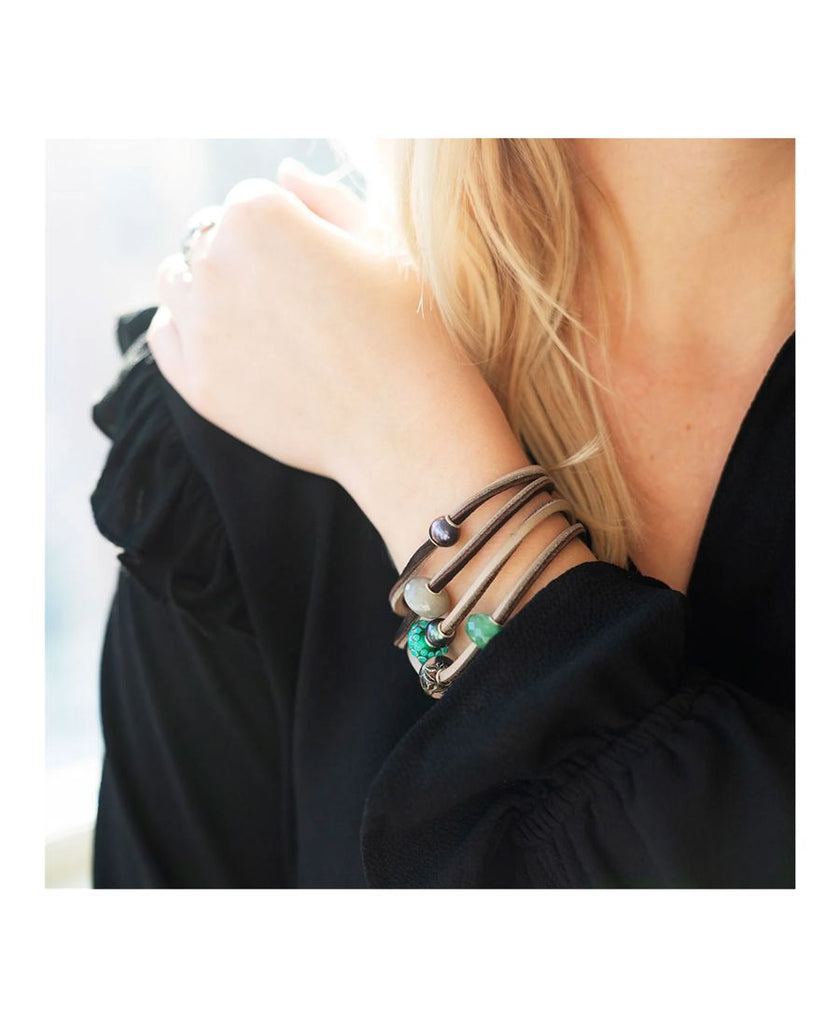 Trollbeads Bead Pietra di Luna Grigia