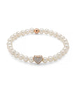 Miluna Bracciale Giochi di Perle Cuore