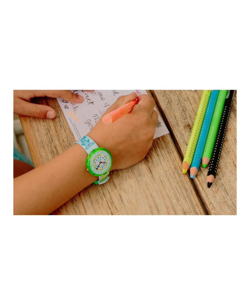 Orologio Flik Flak Color in Neon X Fabel Castell