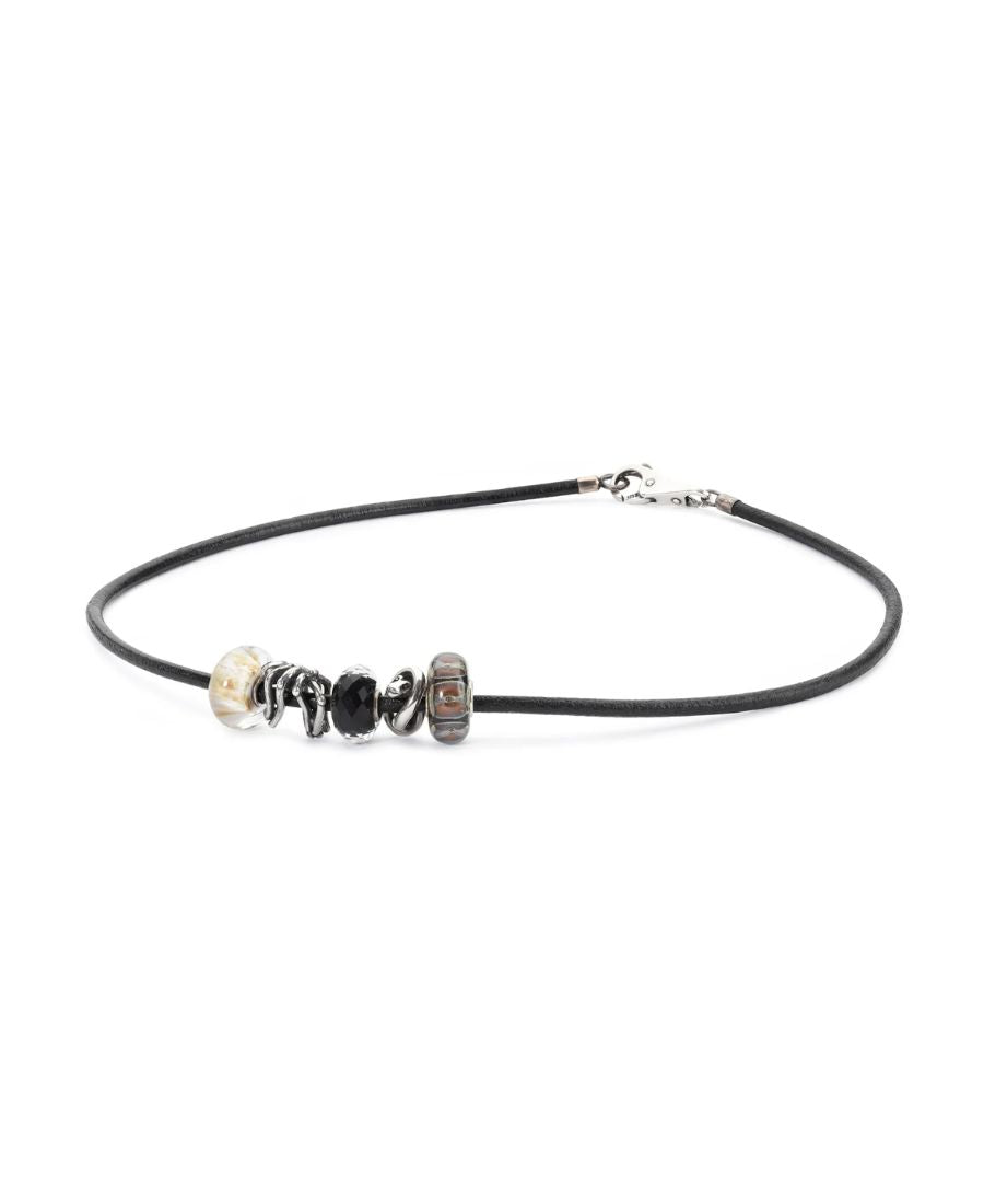Trollbeads Collana Cuoio Nero