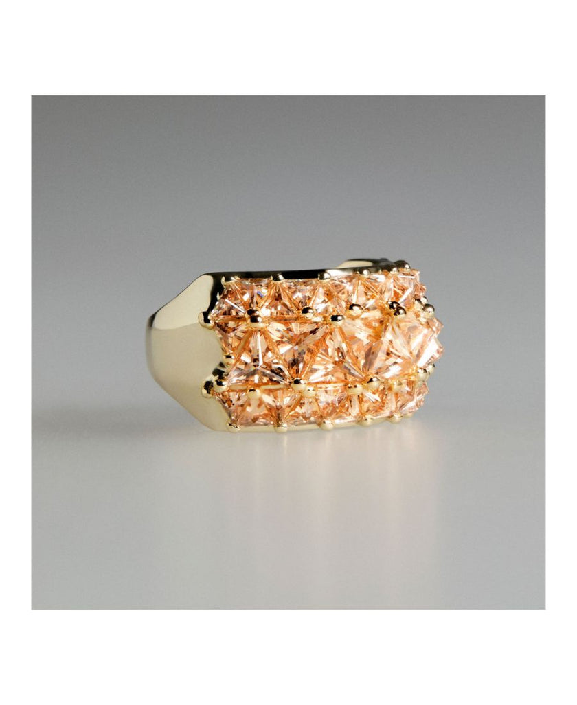 Rosato Anello Fascia Dorato Vittoria