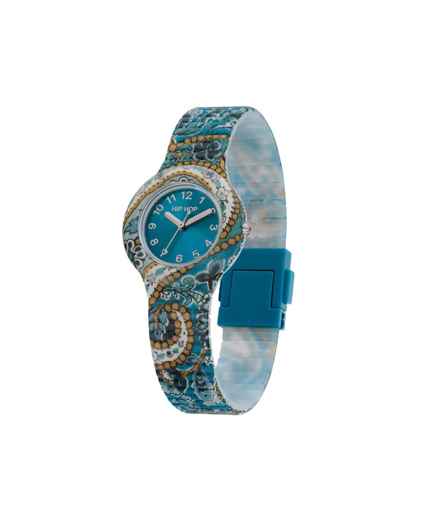 Hip Hop Paisley Teal  Blue