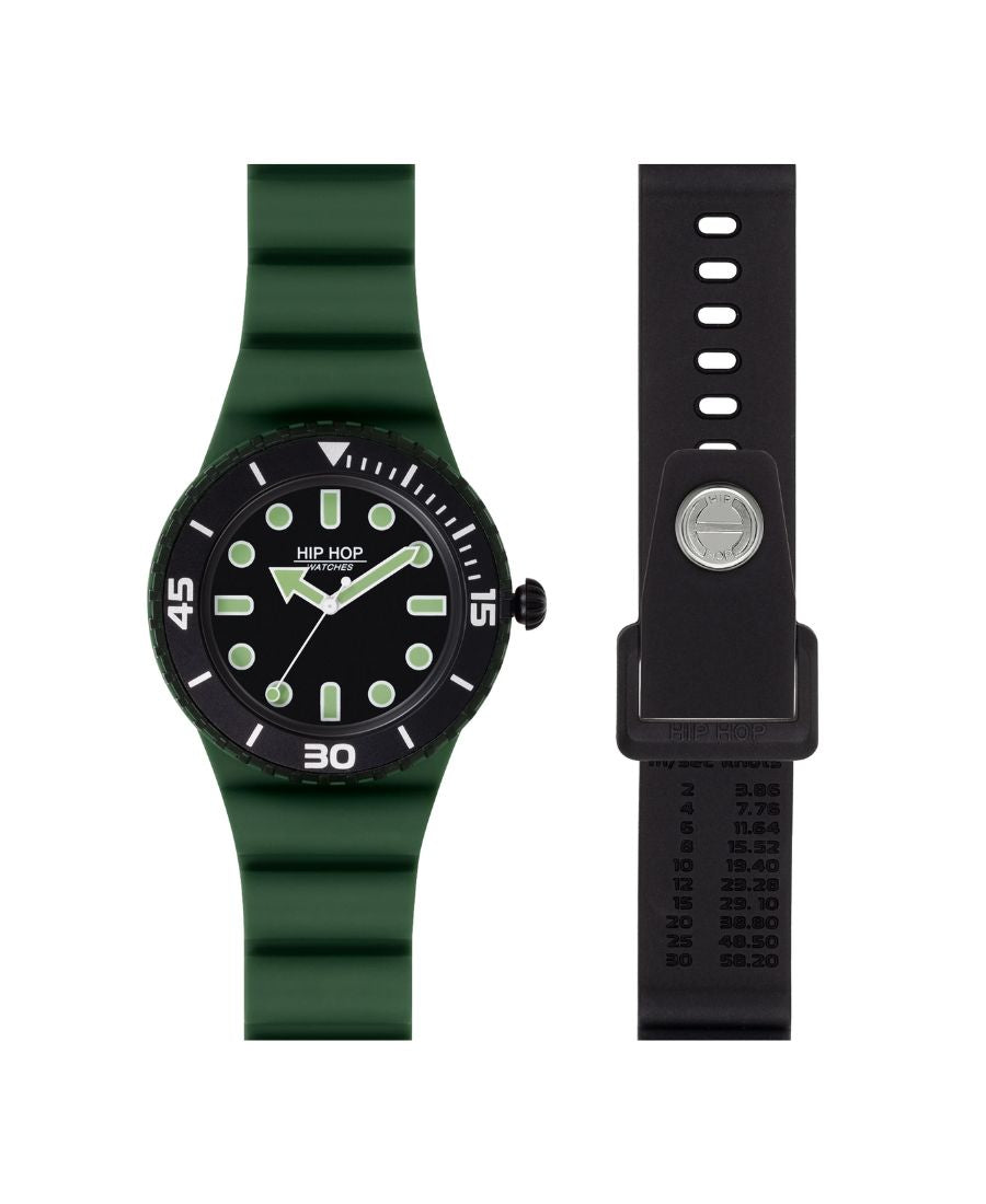 Hip Hop Oorologio  MASTER Green/Black
