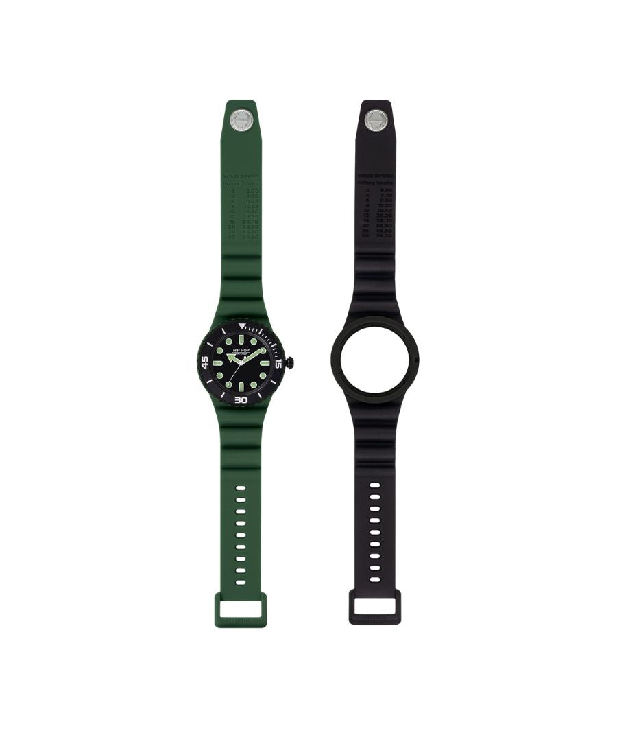Hip Hop Oorologio  MASTER Green/Black