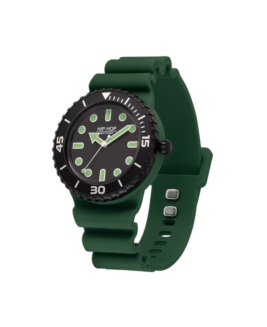 Hip Hop Oorologio  MASTER Green/Black